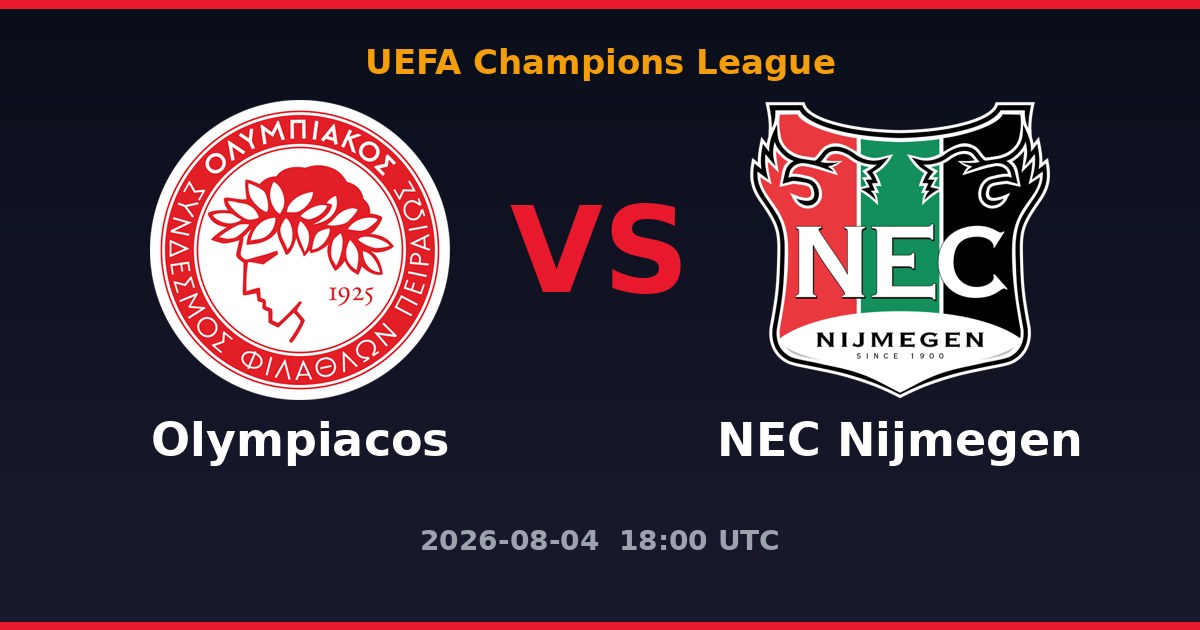 Olympiacos vs NEC Nijmegen prediction