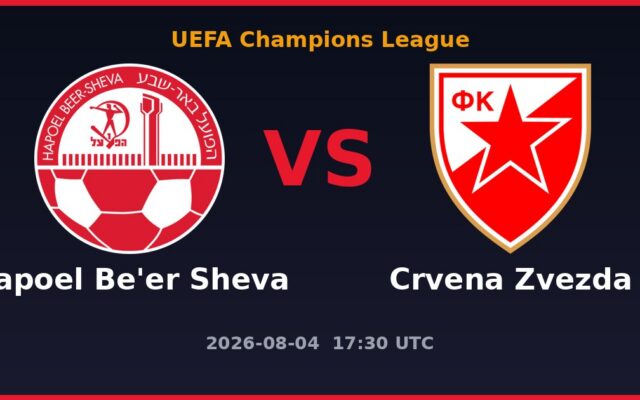 Hapoel Be’er Sheva vs Crvena Zvezda prediction
